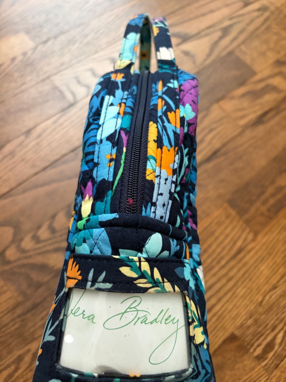 Vera Bradley Midnight Blues Floral Insulated Lunch Cooler Bag Quilted - Picture 3 of 15